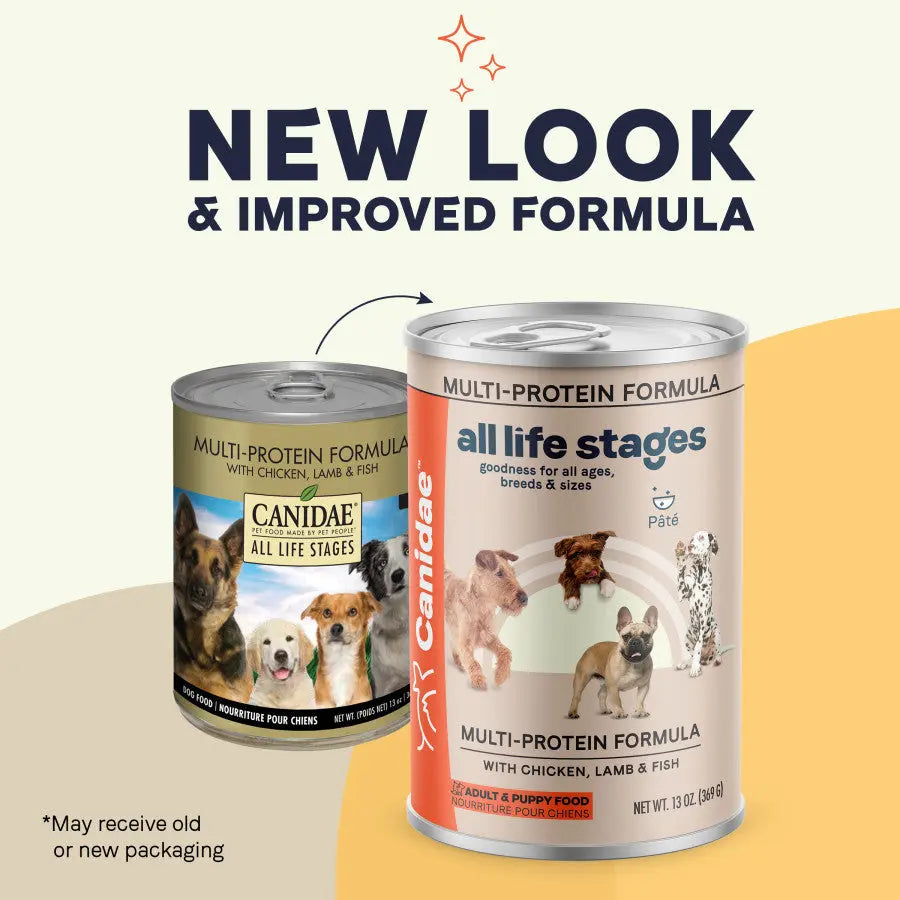 CANIDAE All Life Stages Multi-Protein Wet Dog Food Chicken, Lamb & Fish, 12ea/13 oz CANIDAE