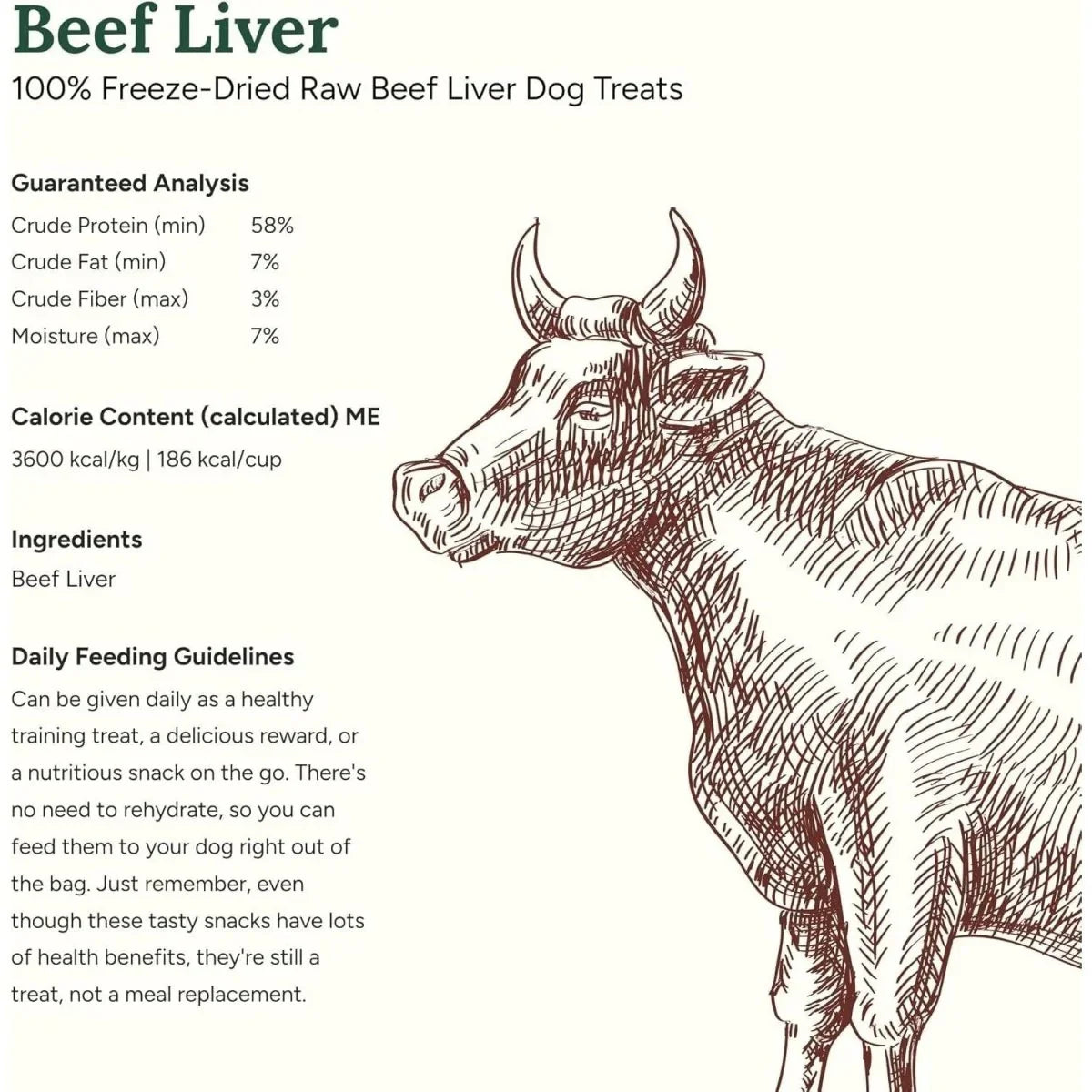360 Pet Nutrition Beef Liver Grain - Free Raw Freeze - Dried Dog Treats 4oz - Talis Us