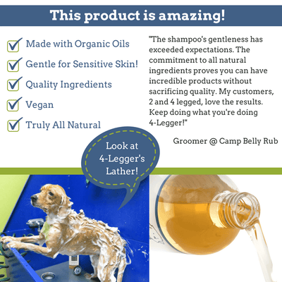 4 - Legger Unscented Hypoallergenic Dog Shampoo with Aloe 16 oz - Talis Us