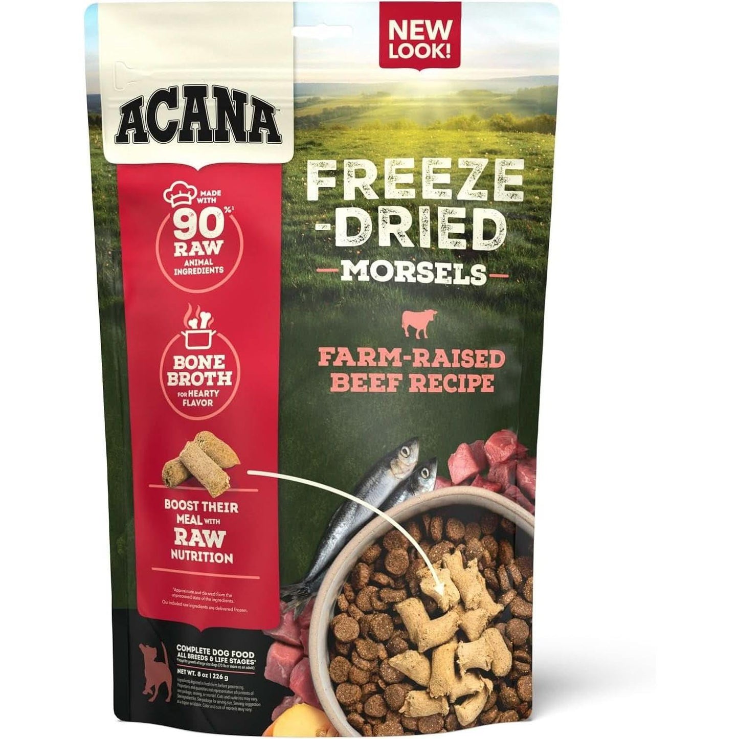 ACANA Ranch-Raised Beef Morsels Freeze-Dried Dog Food & Topper 8 oz