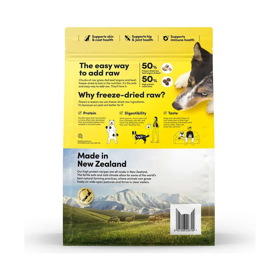 Animals Like Us Freeze Dried RawMix50 Grass-Fed Beef Dog 4 lb Animals Like Us