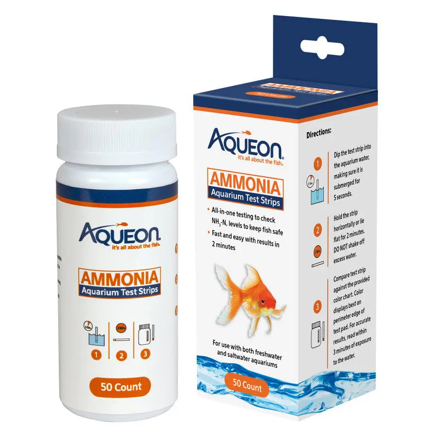 Aqueon Ammonia Aquarium Test Strips 50 ct Aqueon