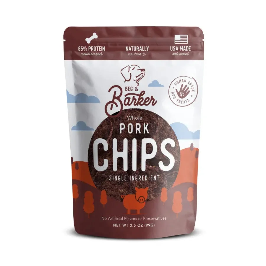 Beg & Barker Pork Heart Chips Dog Treats Beg & Barker