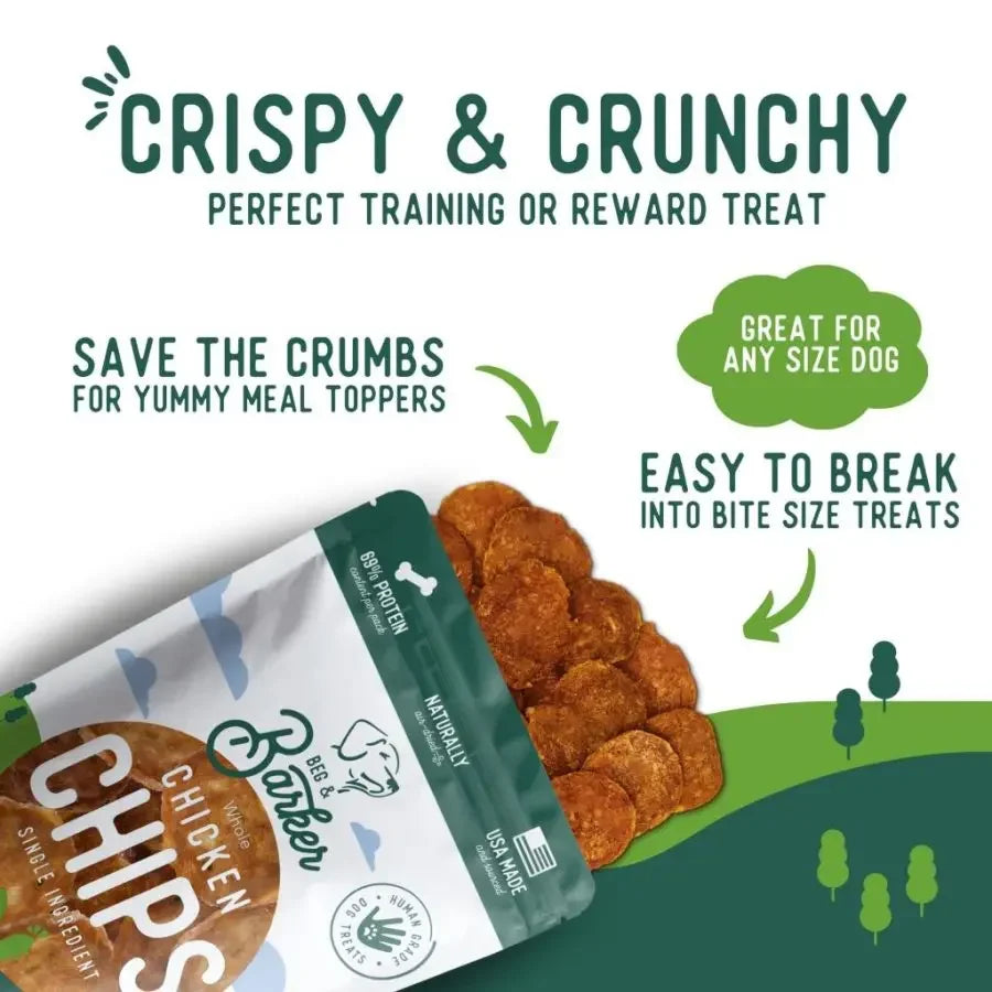 Beg & Barker Whole Chicken Chips Dog Treats Beg & Barker