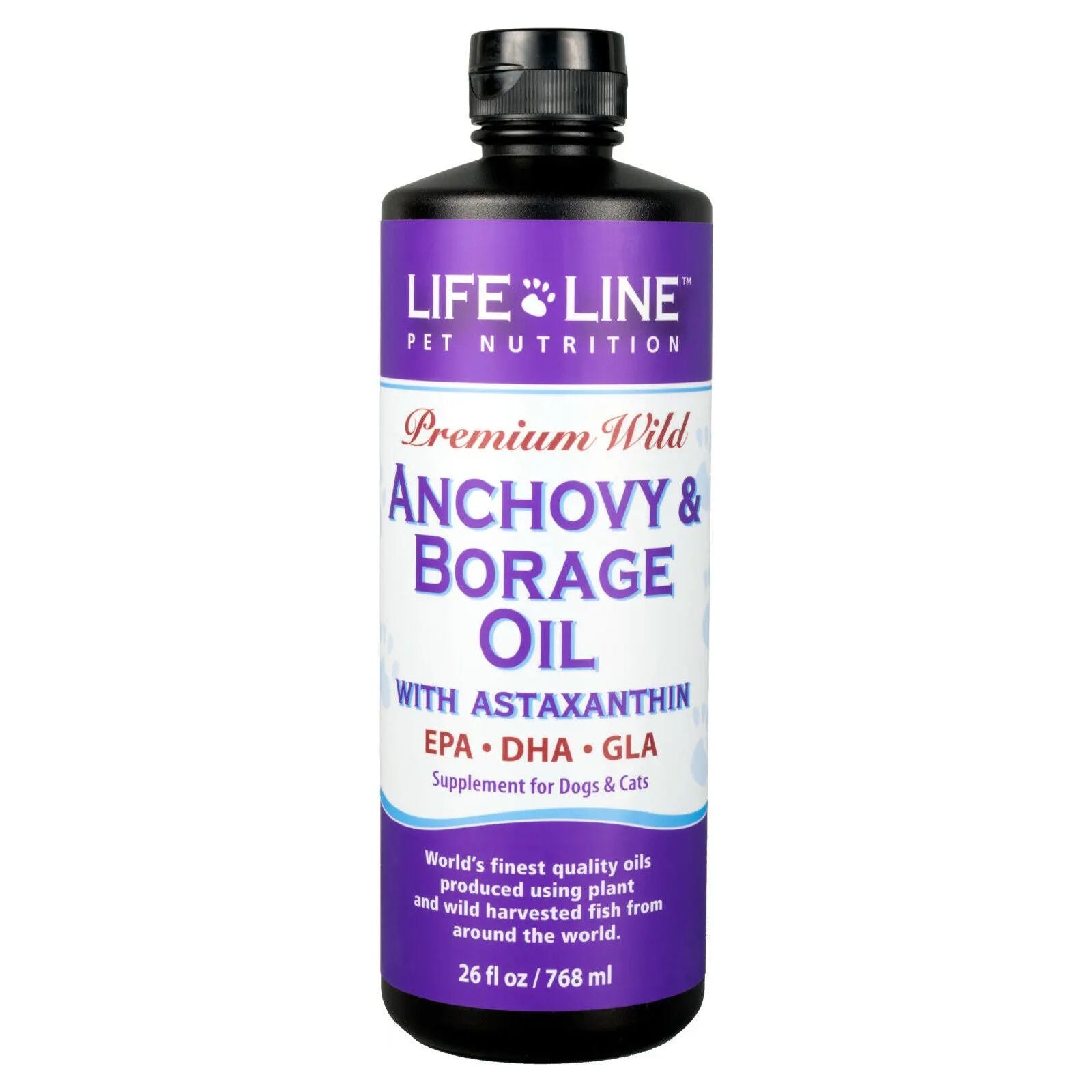 Life Line Pet Nutrition Wild Anchovy Borage Premium Fish Oil Talis Us