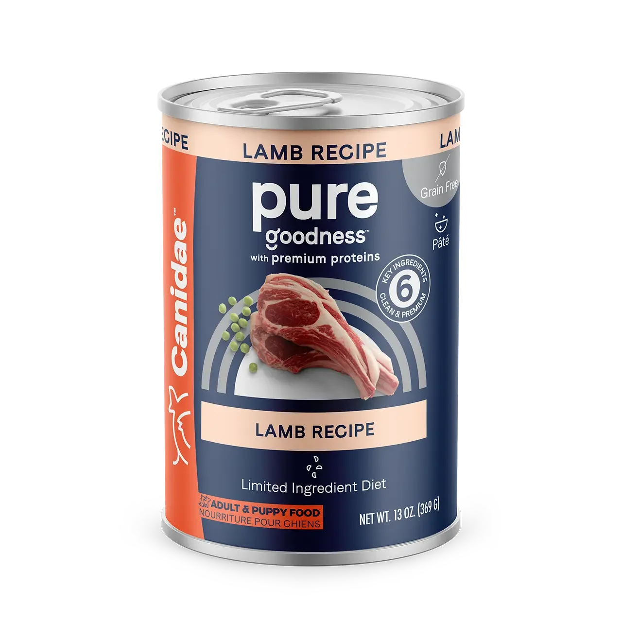 CANIDAE PURE Grain-Free Wet Dog Food 12ea/13 oz CANIDAE
