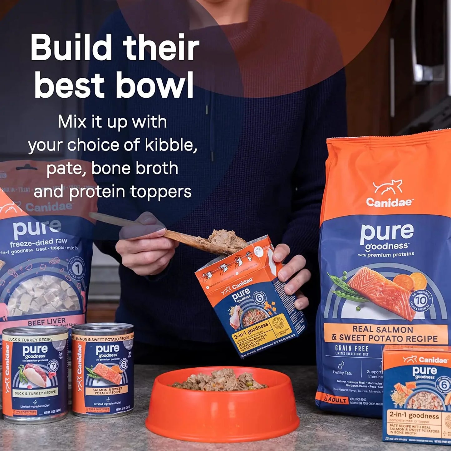 CANIDAE PURE Grain-Free Wet Dog Food 12ea/13 oz CANIDAE