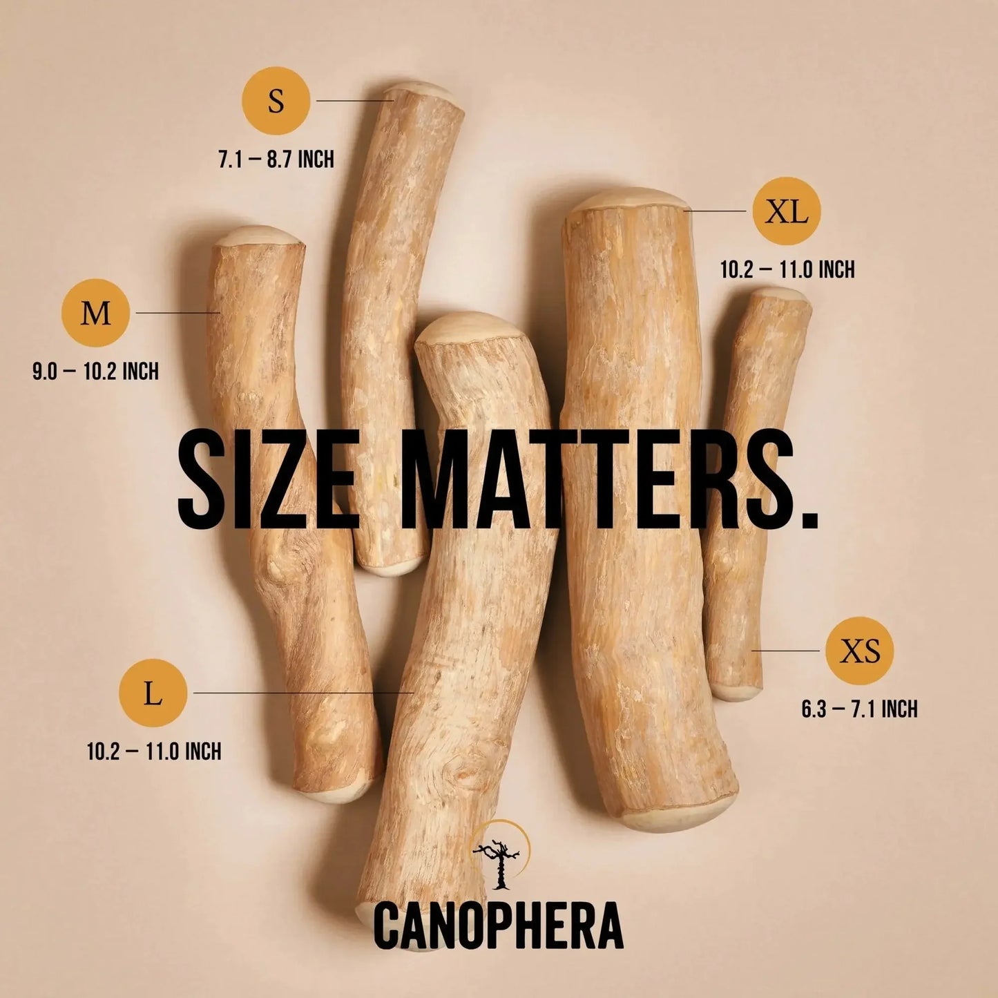 CANOPHERA All Natural Coffee Wood Chew for Dogs CANOPHERA