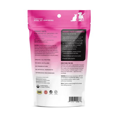 Canine Matrix Turkey Tail Holistic Defense Immune Support Dog Supplement Mushroom Matrix