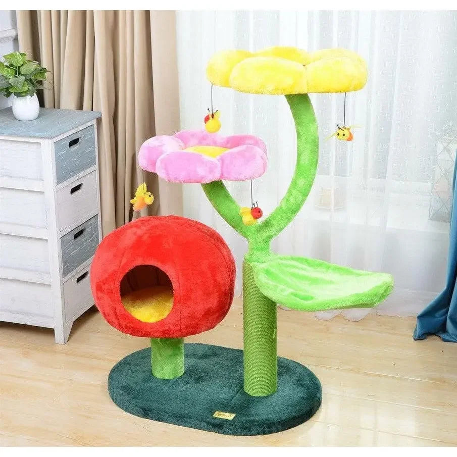 Catry Cat Tree Flowers Looking of Cat beds and Furniture Allure Cats Love to Lounge in and Lazily PetPals Group