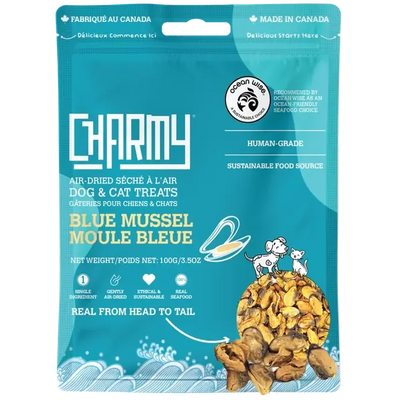 Charmy Pet Blue Mussel Dog Treats 3.8 oz Charmy Pet