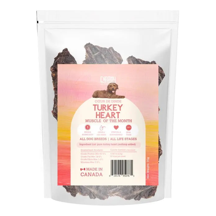 Charmy Pet Turkey Heart Dog Treats 2.8 oz Charmy Pet