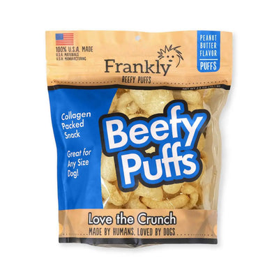 Frankly Pet Beef Puffs Peanut Butter Dog Treats Frankly Pet