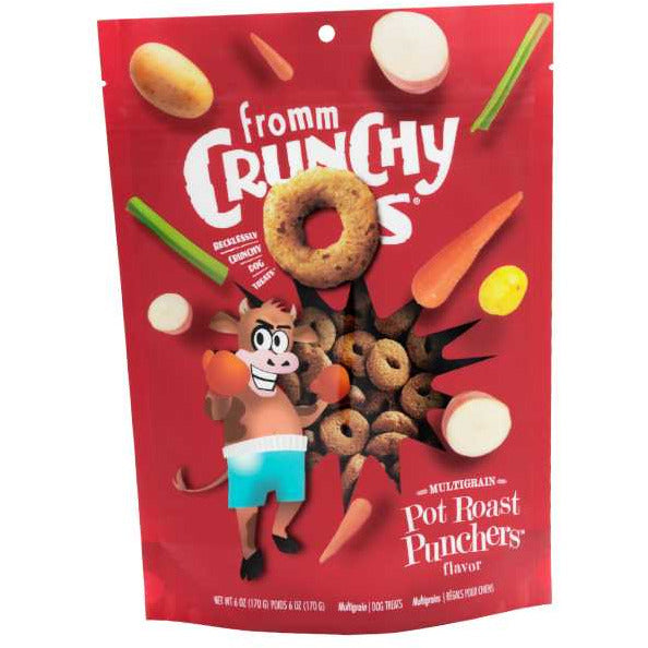 Fromm Crunchy O's Dog Pot Roast Punchers Flavor Treats 6 oz Fromm