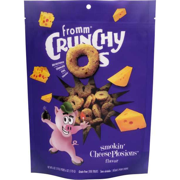 Fromm Crunchy O's Dog Smokin' CheesePlosions Flavor Treats 6 oz Fromm