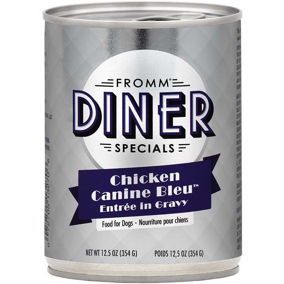 Fromm Diner Specials Chicken Canine Bleu Entree in Gravy Wet Dog Food 12 / 12.5 oz Fromm