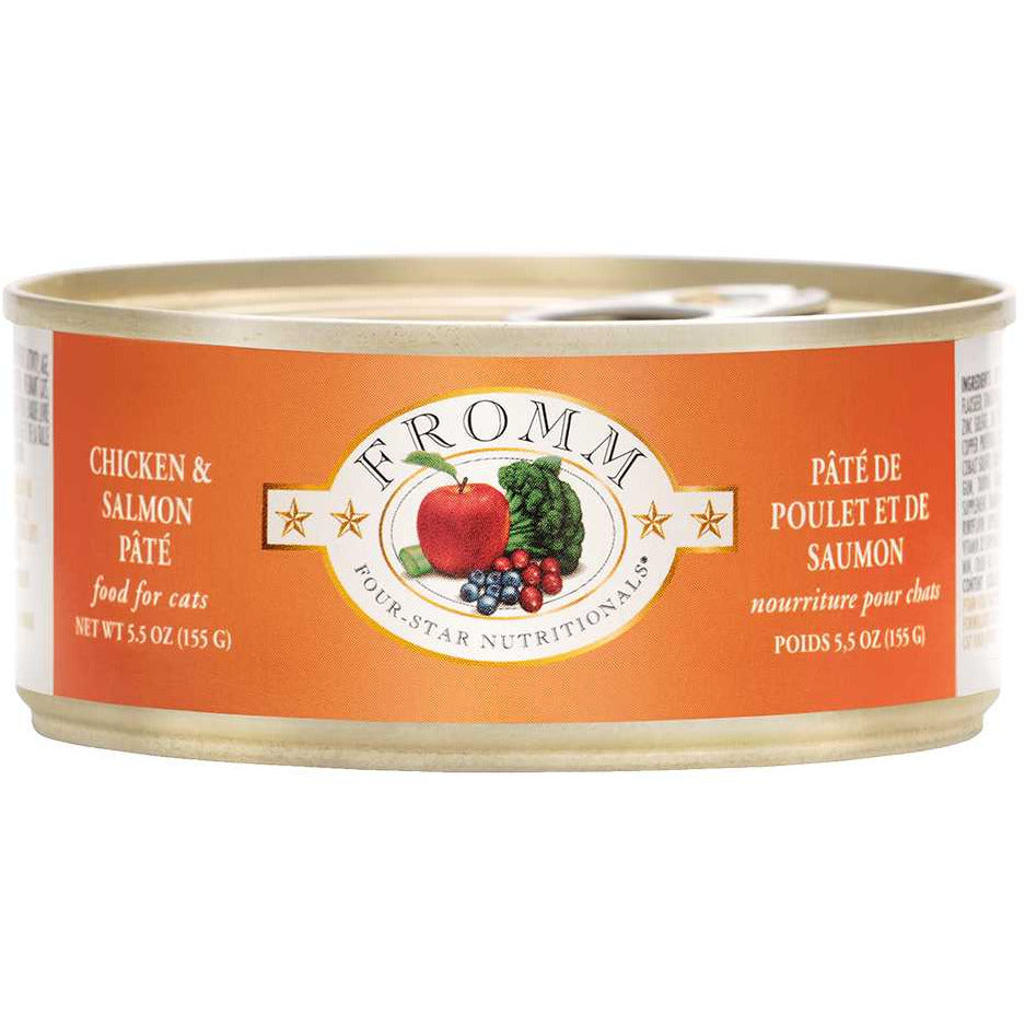 Fromm Four Star Chicken & Salmon Pate Wet Cat Food 12 / 5 oz Fromm