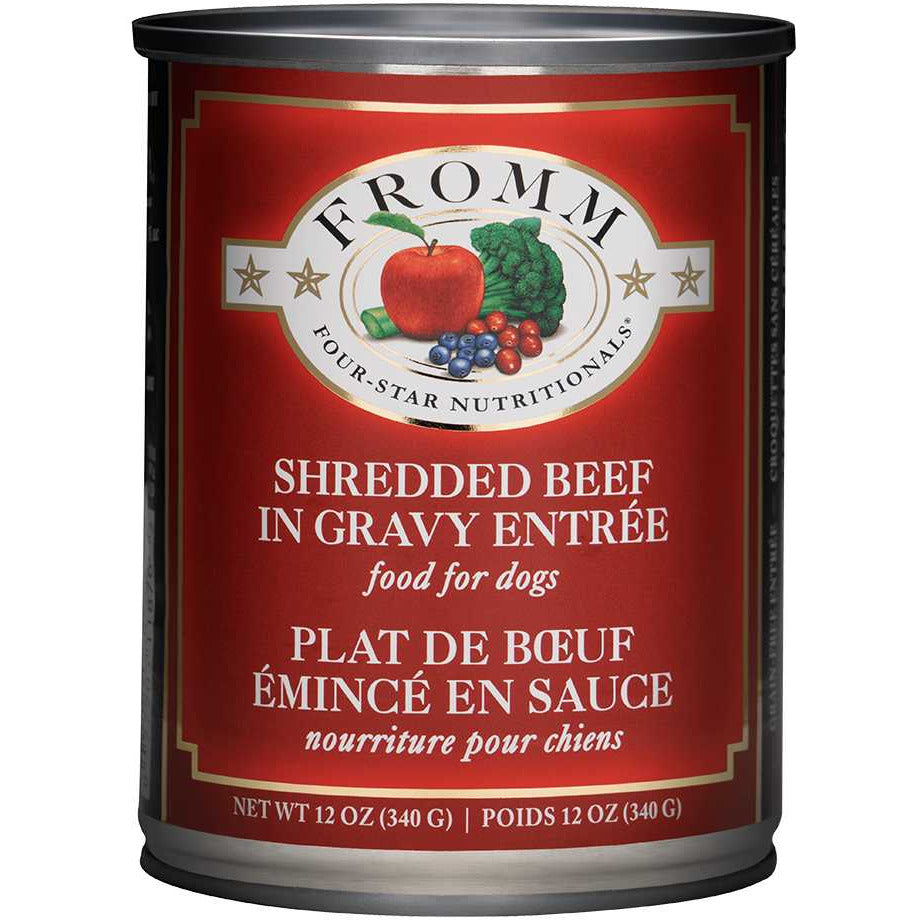 Fromm Four Star Dog Nutritionals Shredded Beef Entree Food 12 / 12 oz Fromm