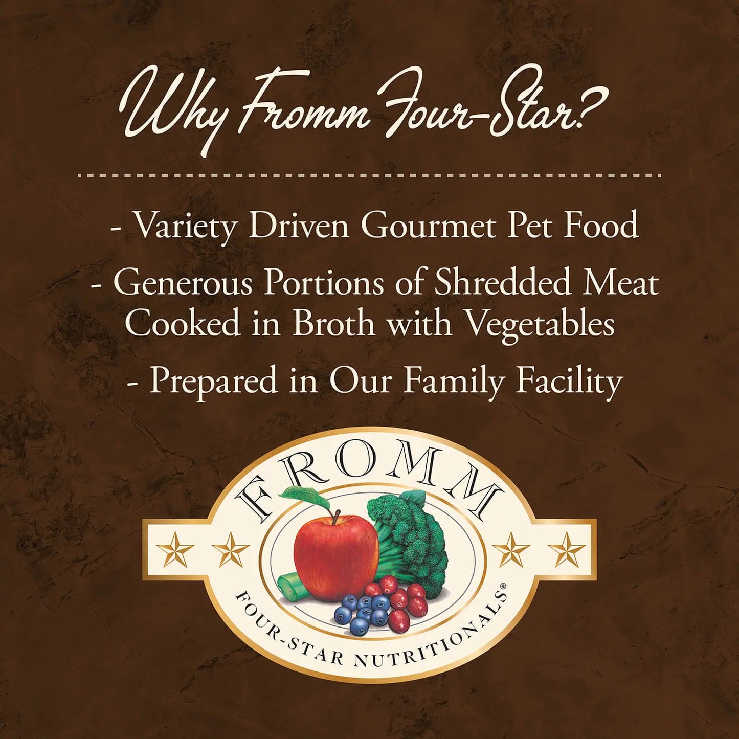 Fromm Four Star Nutritionals Shredded Turkey in Gravy Entrée Wet Dog Food 12 / 12 oz Fromm