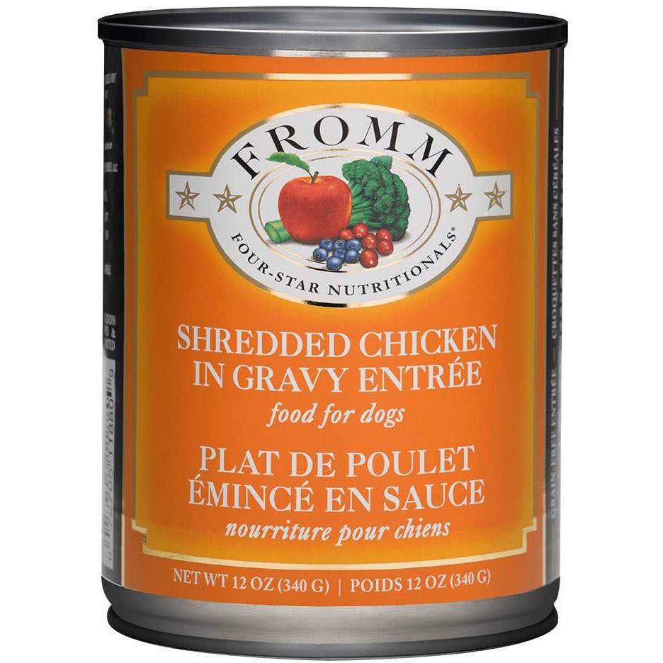 Fromm Four Star Shredded Chicken Dog Food Wet 12 / 12 oz Fromm