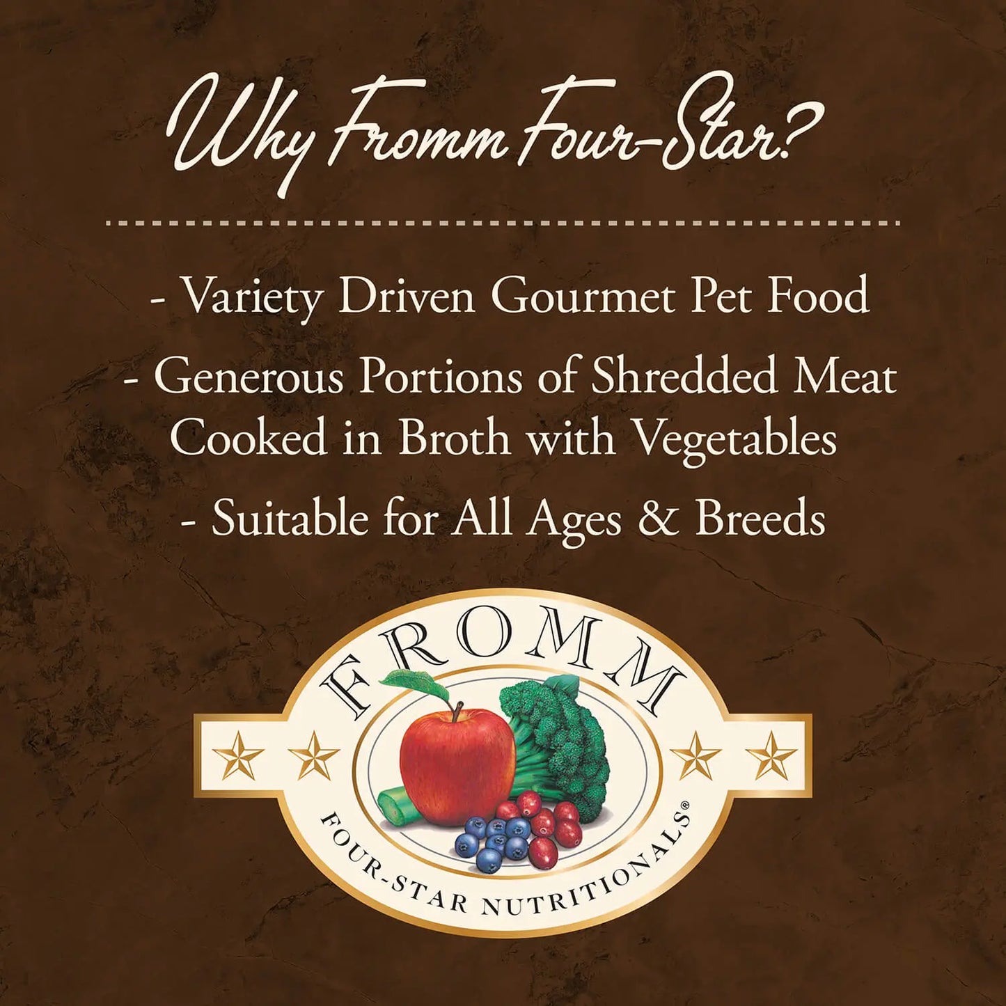 Fromm Four Star Shredded Chicken in Gravy Entree Canned Cat Food 12 / 5.5 oz Fromm