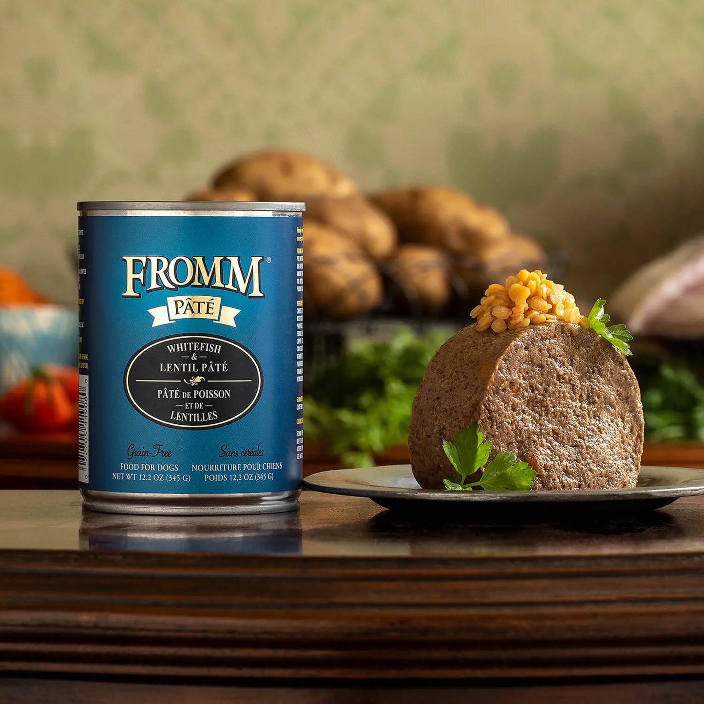 Fromm Pate Whitefish & Lentil Canned Food for Dogs 12 / 12.2 oz Fromm