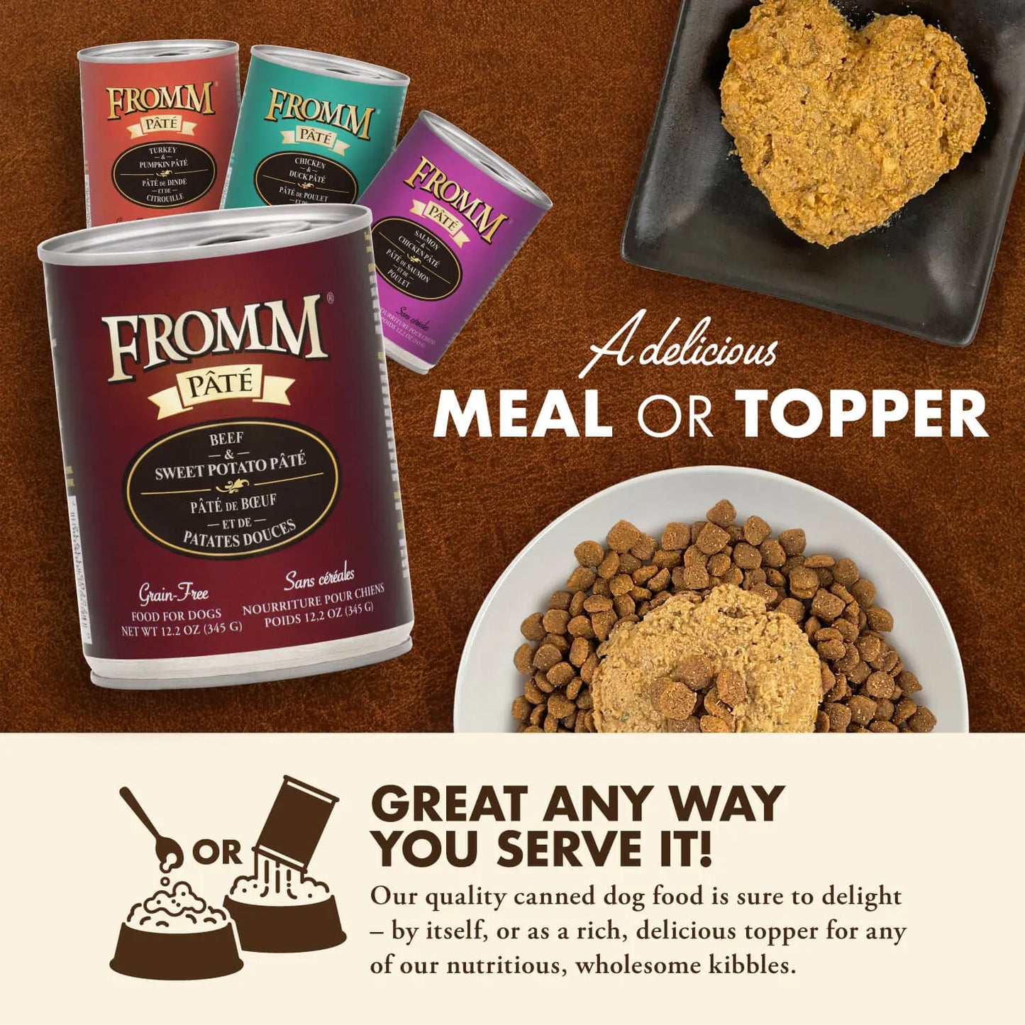 Fromm Pate Beef & Sweet Potato Dog Food 12 / 12.2 oz Fromm