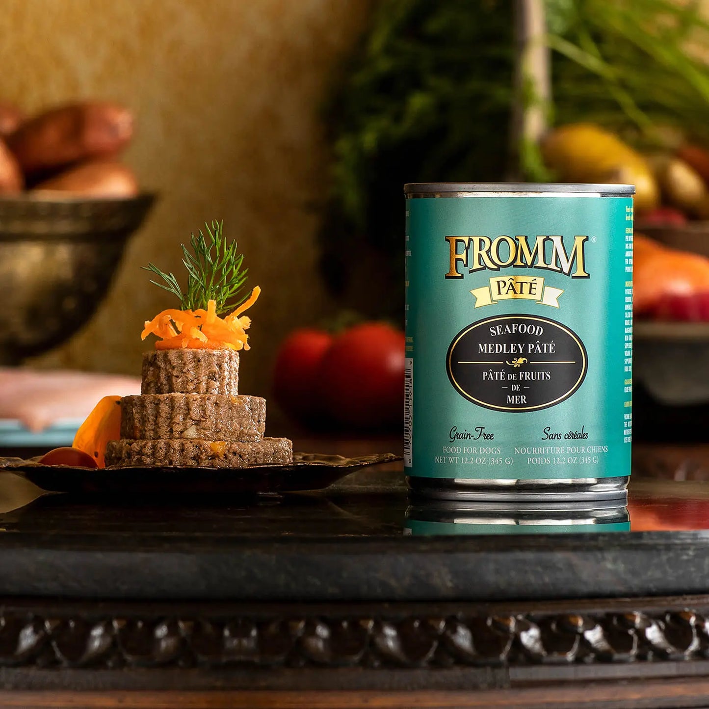 Fromm Pate Seafood Medley Canned Dog Food 12 / 12.2 oz Fromm