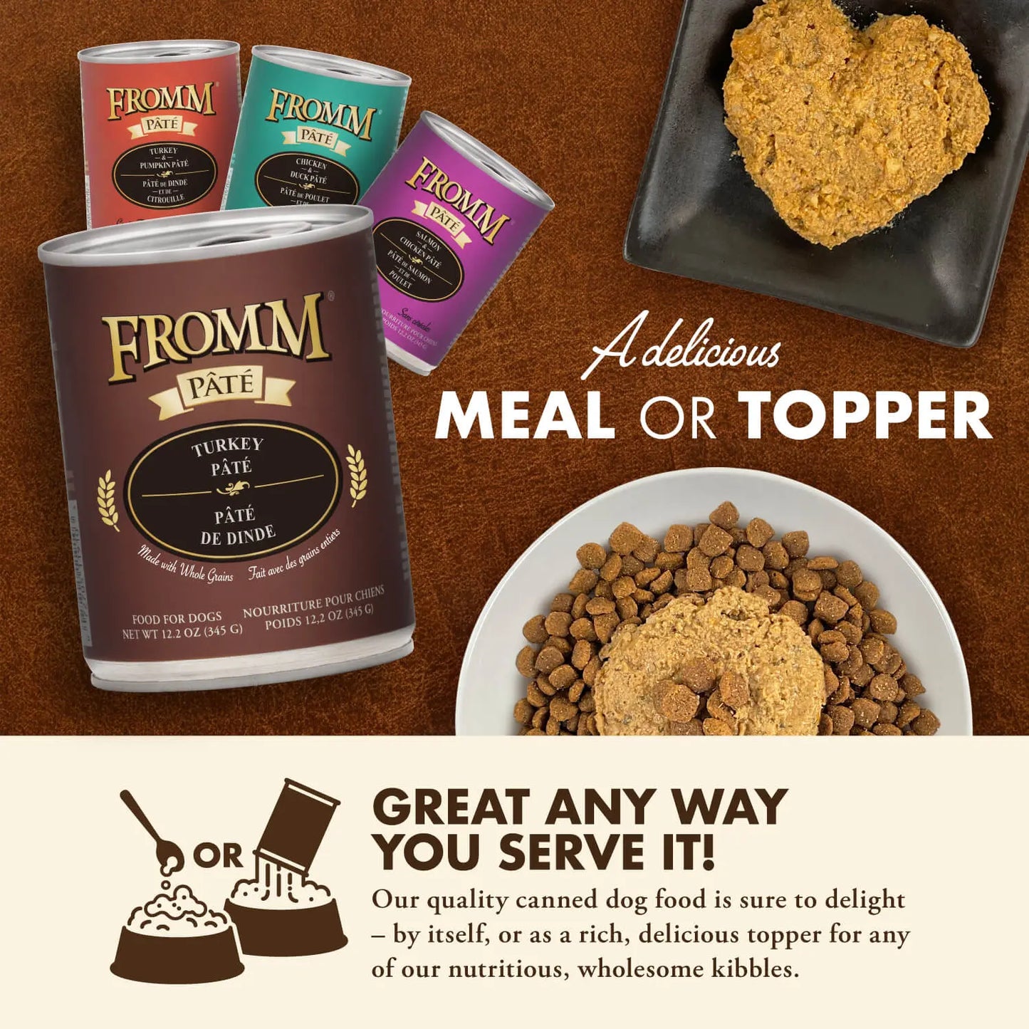 Fromm Pate Turkey Dog Food Wet 12 / 12.2 oz Fromm