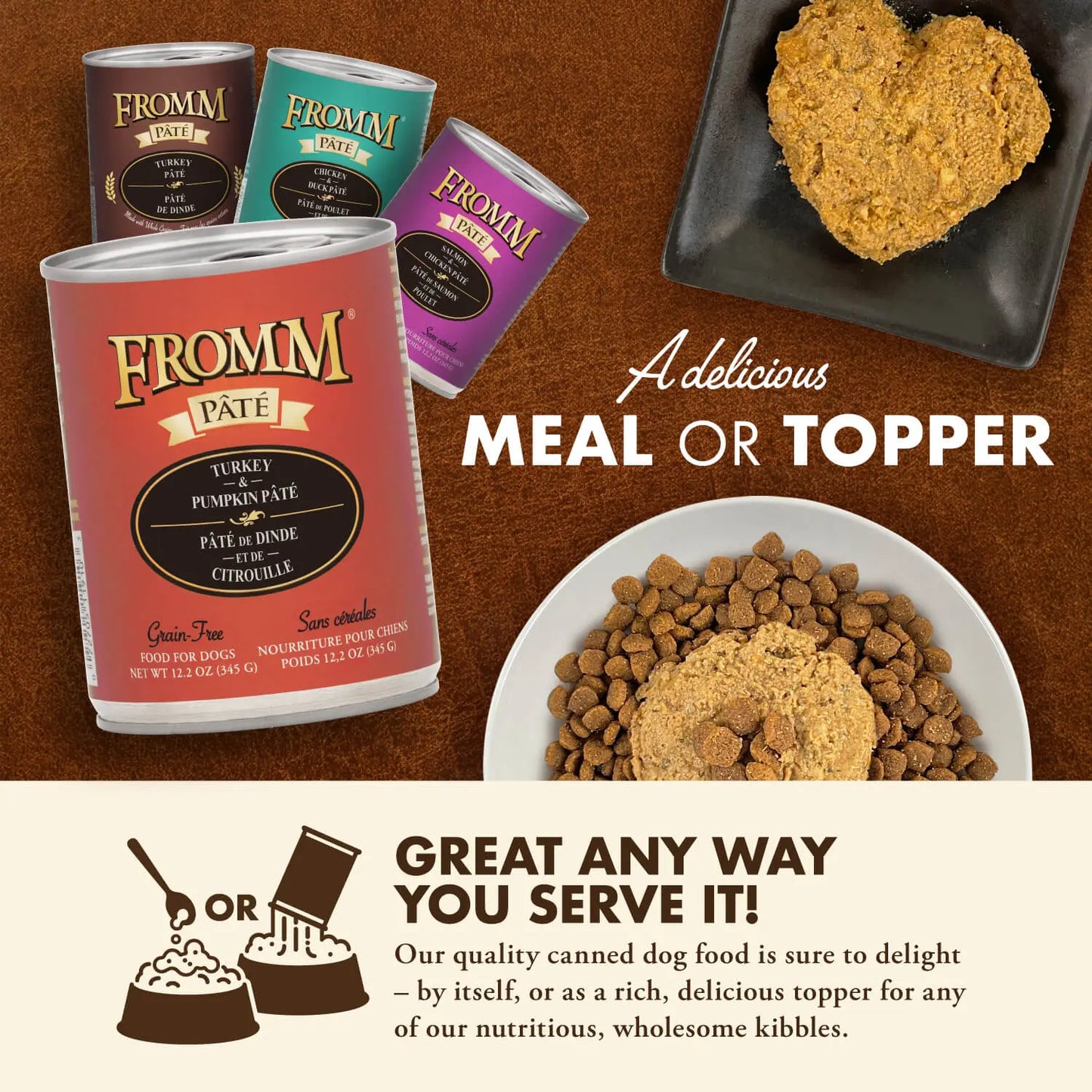 Fromm Pate Turkey & Pumpkin Wet Dog Food 12 / 12.2 oz Fromm