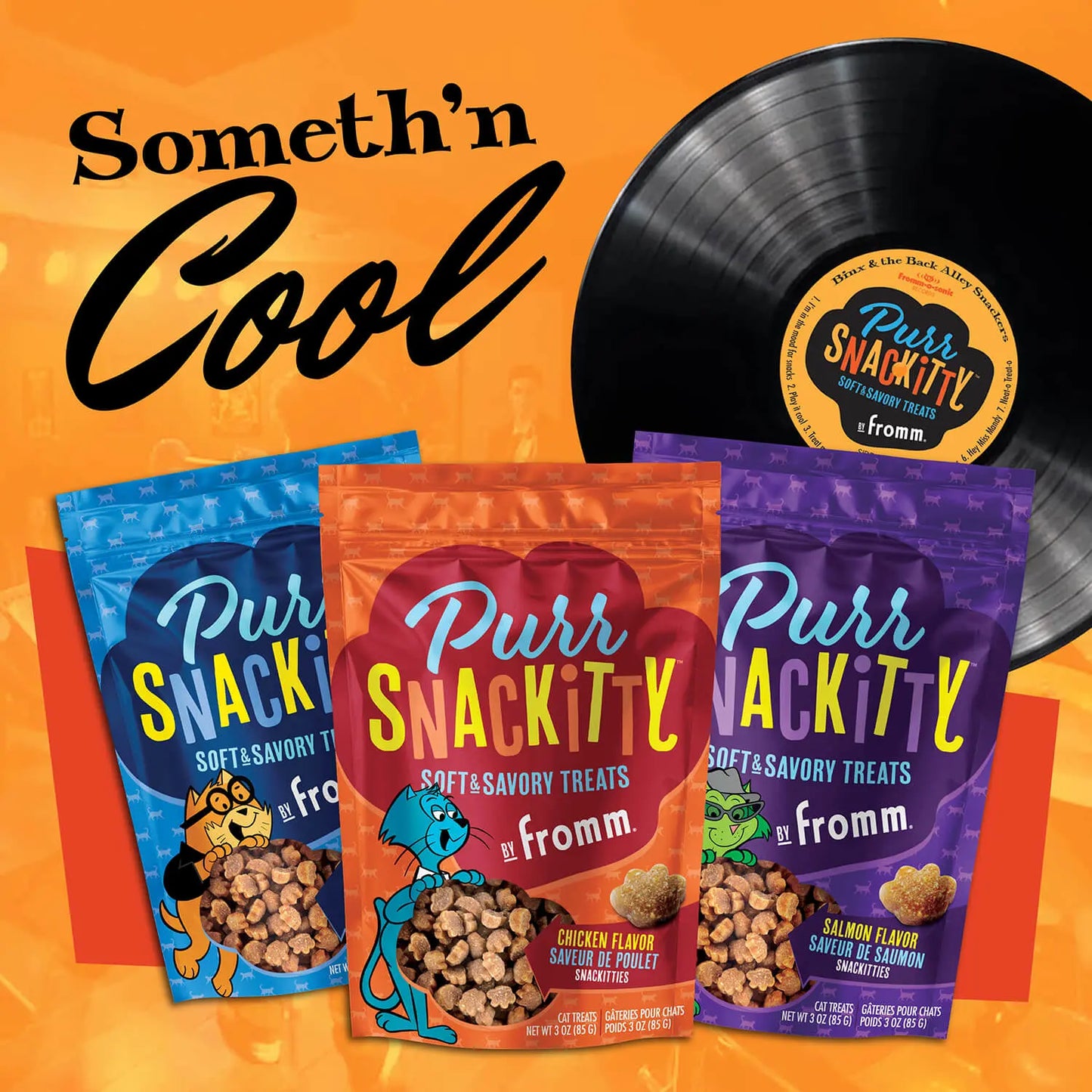 Fromm PurrSnacKitty Salmon Flavor SnacKitties Treats 3 oz Fromm