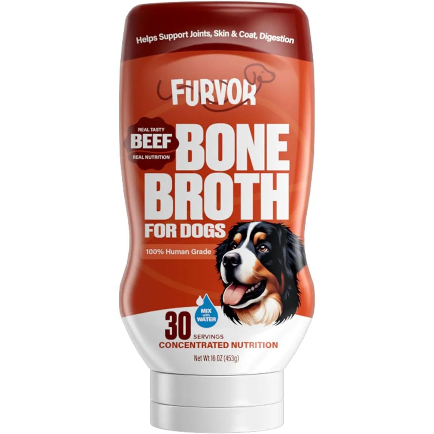 Furvor Beef Bone Broth Healthy Dog Food Topper Furvor