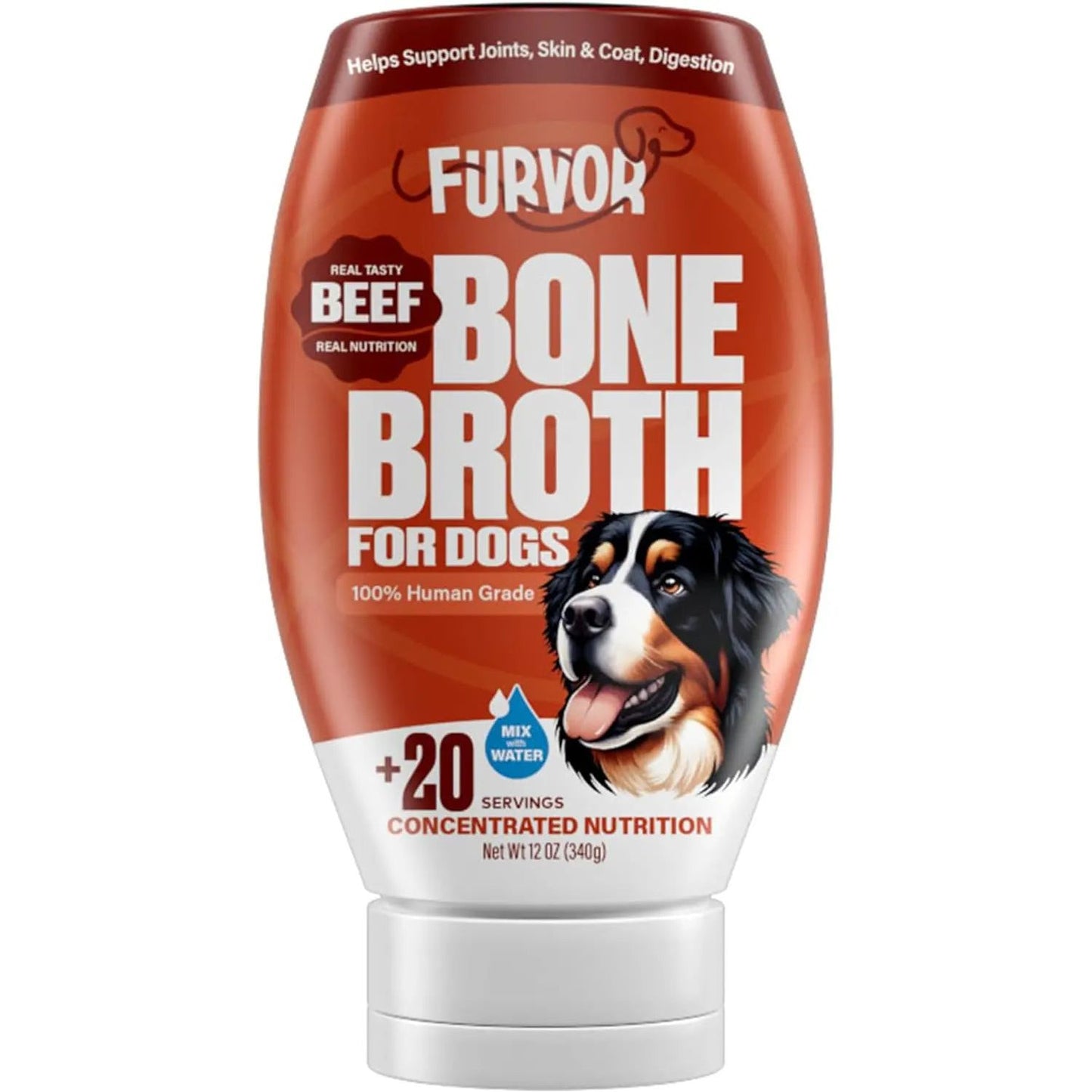 Furvor Beef Bone Broth Healthy Dog Food Topper Furvor