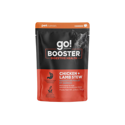 Go! Solutions Booster Digestive Health Chicken & Lamb Stew Wet Dog Food 24ea/2.8 oz Petcurean Pet Foods