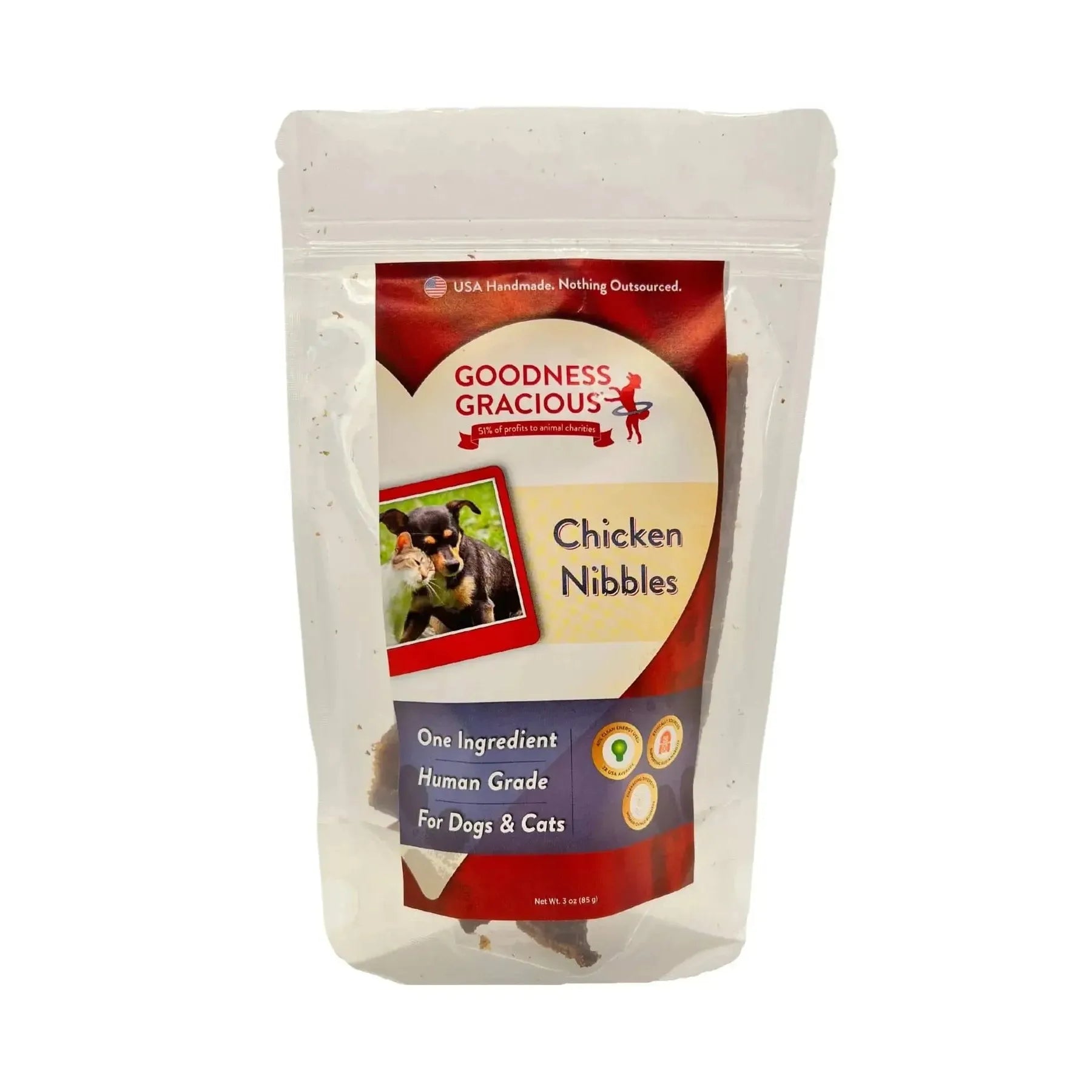 Goodness Gracious Chicken Nibbles Dog and Cat Treats 3oz Talis Us