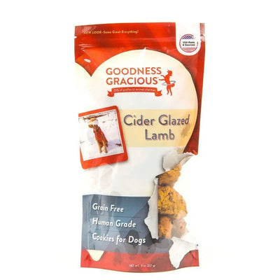 Goodness Gracious Cider Glazed Lamb Dog Cookies 8oz Goodness Gracious