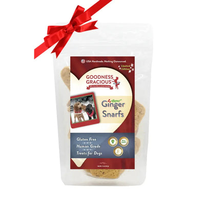 Goodness Gracious Ginger Snarfs Holiday Cookies for Dogs 5oz Goodness Gracious