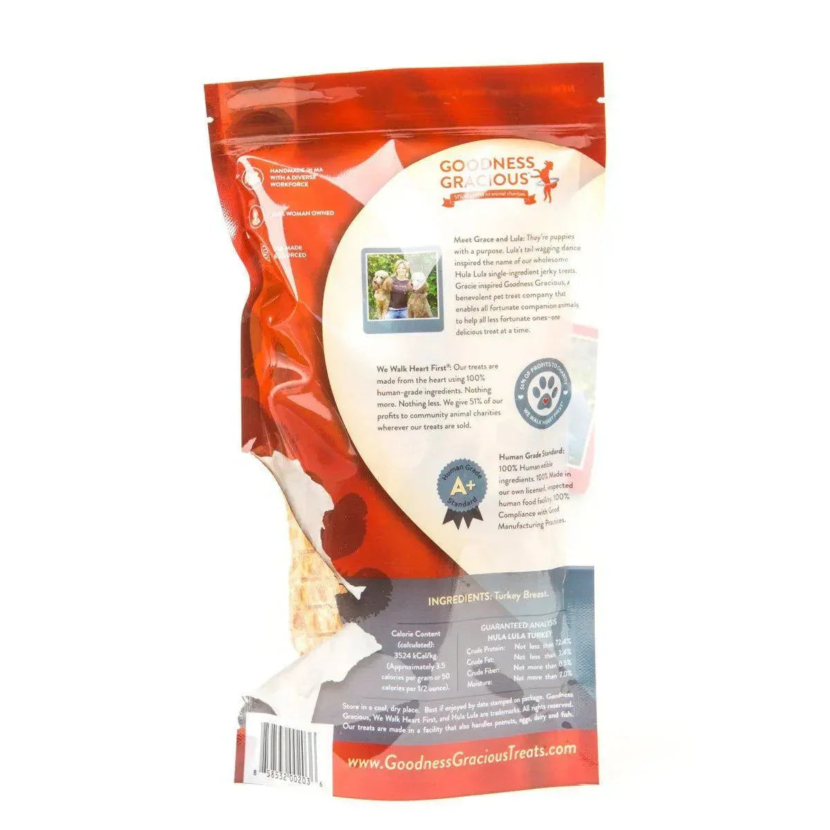 Goodness Gracious Hula Lula Turkey Jerky For Dogs 5oz Goodness Gracious