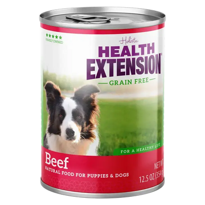 Health Extension Grain Free 95% Beef Canned Dog Food Health Extension