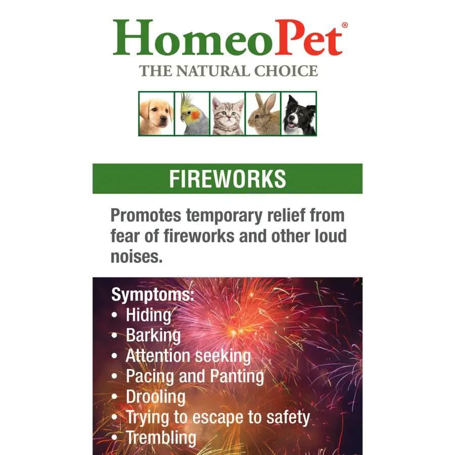 Homeopet® Fireworks Homeopathic Calming Aid for Pets 15 Ml Homeopet®
