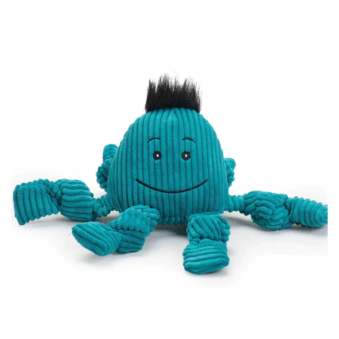 HuggleHounds Durable Plush Corduroy Knottie Squeaky Dog Toy HuggleHounds