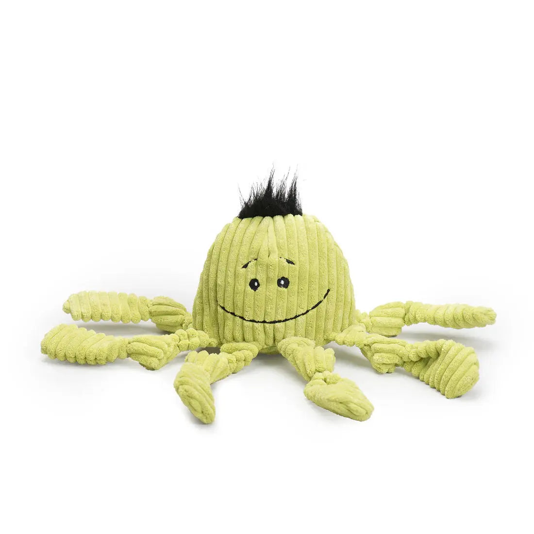 HuggleHounds Durable Plush Corduroy Knottie Squeaky Dog Toy HuggleHounds