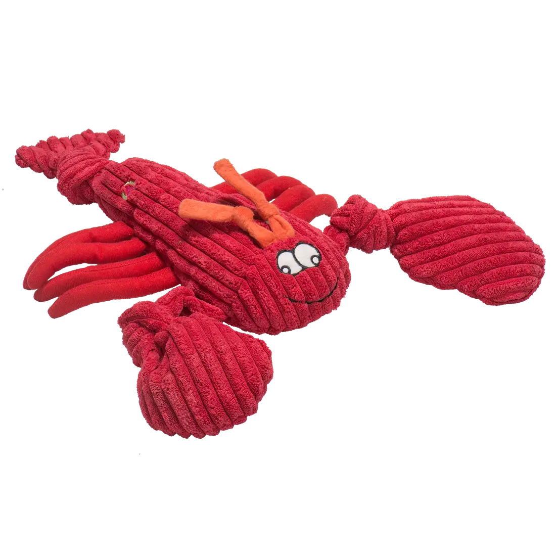 HuggleHounds Durable Plush Corduroy Knottie Squeaky Dog Toy HuggleHounds