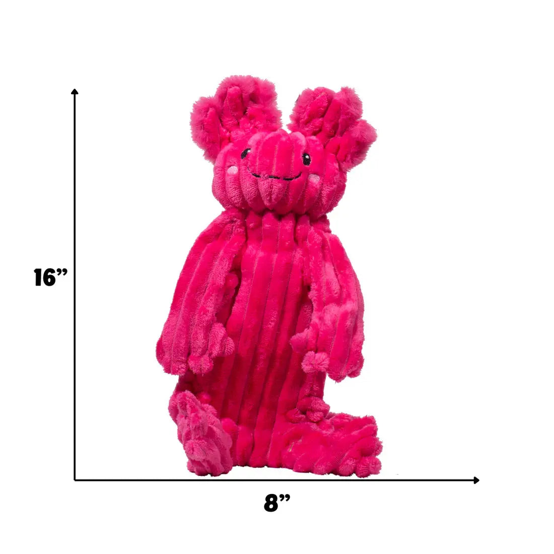 HuggleHounds X-Brace Kiki & Gillie Axolotl Dog Toys HuggleHounds
