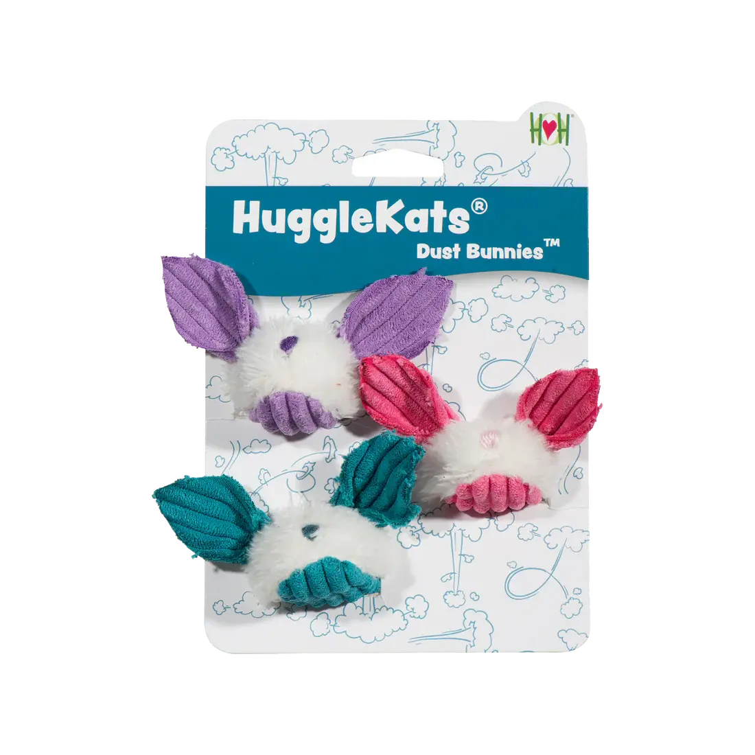 HuggleKats Multi-Textured Realistic Prey Toys for Cats HuggleHounds