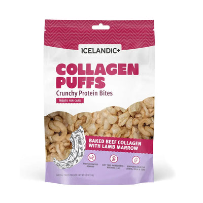 Icelandic+ Beef Collagen Mini Puffs Treats for Cats Icelandic+