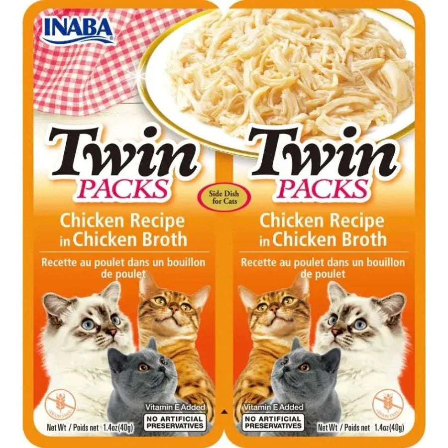 Inaba Twin Packs Chicken Recipe in Chicken Broth for Cats Inaba