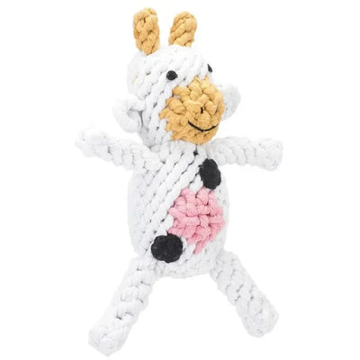 Jax & Bones Claire the Cow Rope Dog Toy Jax & Bones