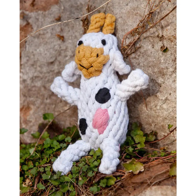 Jax & Bones Claire the Cow Rope Dog Toy Jax & Bones