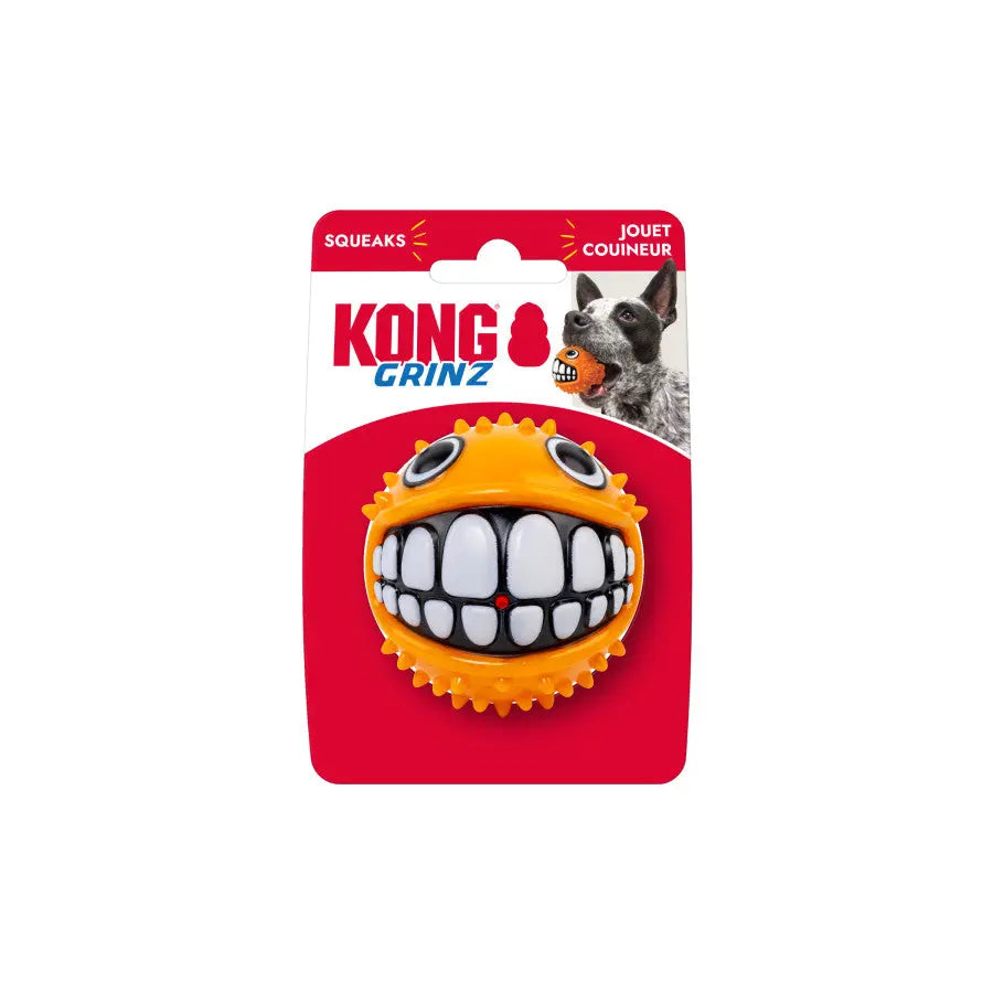 KONG Grinz Puffer Fish Dog Toy Kong